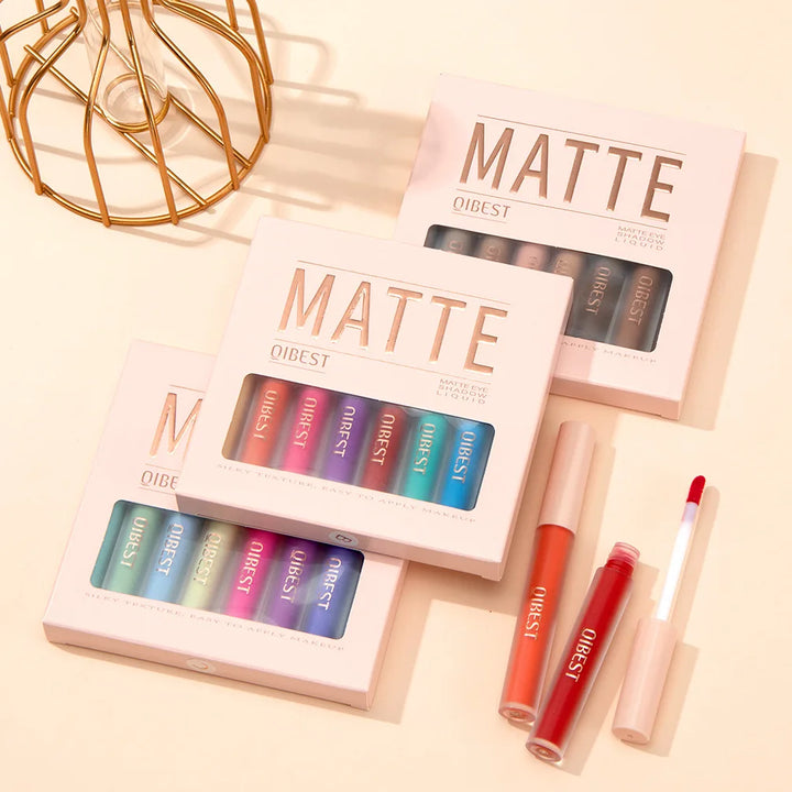 8-Piece Liquid Eyeshadow & Blush Stick Set – Brown & Coffee Tones for Eyes & Cheeks