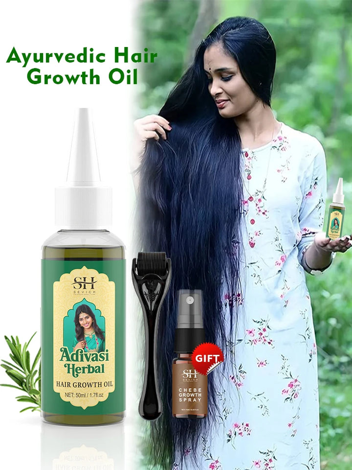 Ayurvedic Hair Growth Oil – Organic Hair Regrowth Serum for Thicker, Stronger Hair