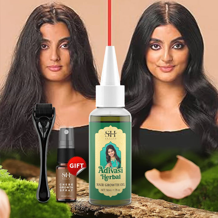 Ayurvedic Hair Growth Oil – Organic Hair Regrowth Serum for Thicker, Stronger Hair