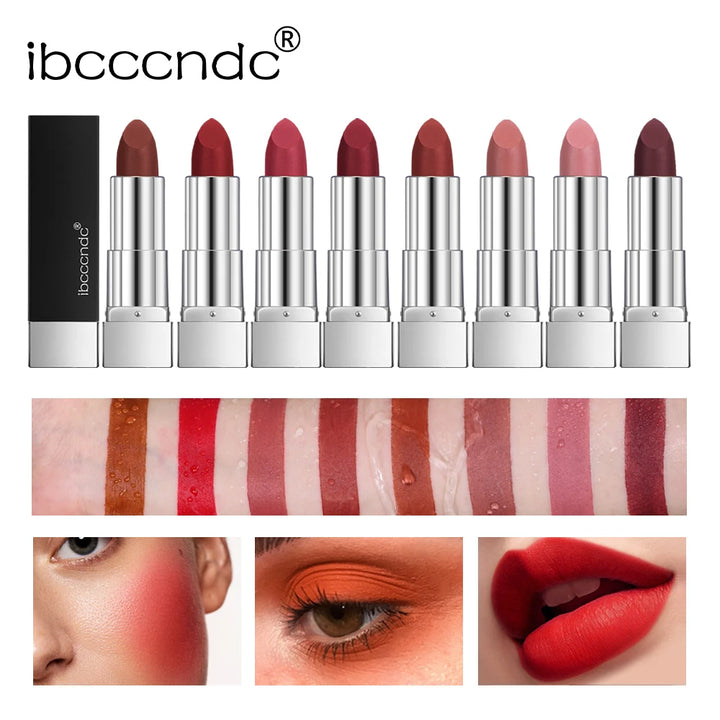 💄 ibcccndc Velvet Matte Lipstick Set – 8pcs